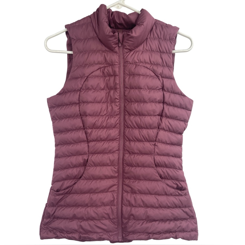 Lululemon LW4BELS Women's Plumful Full Zip Pack It Down Puffer Vest Sz 4